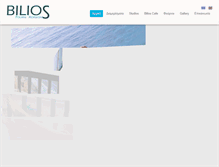 Tablet Screenshot of hotelbilios.com